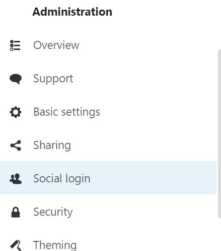 Social login app added