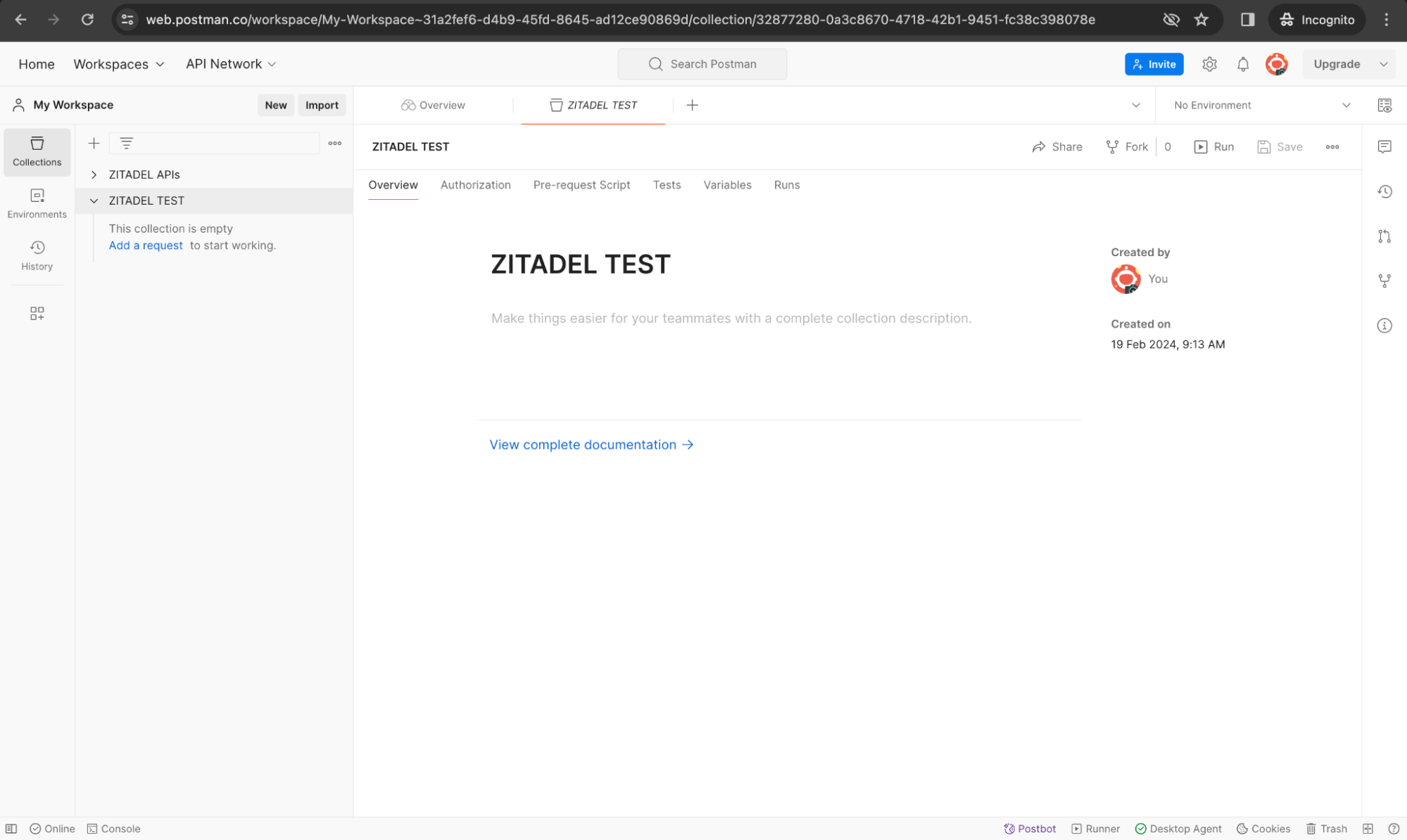 Testing User Login Flows in ZITADEL with Postman