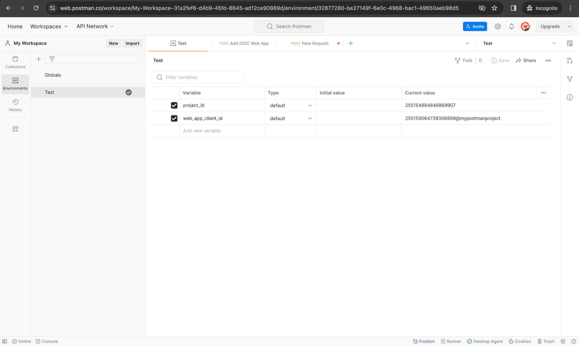 Testing management APIs in ZITADEL with Postman